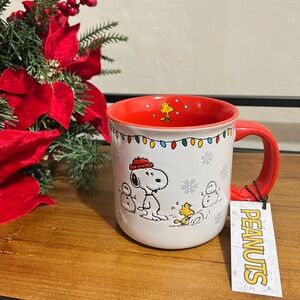Peanuts Snoopy & Woodstock Holiday mug 20oz